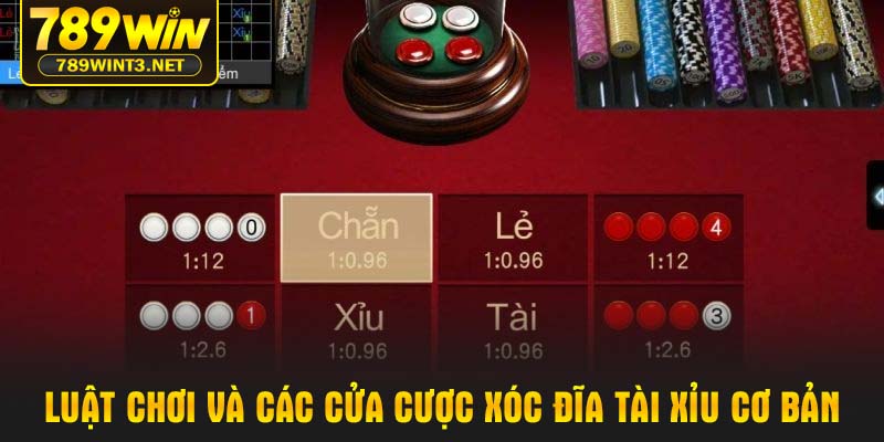 Luật chơi và các cửa cược xóc đĩa tài xỉu cơ bản
